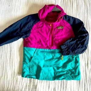 LL Bean Girls Anorak